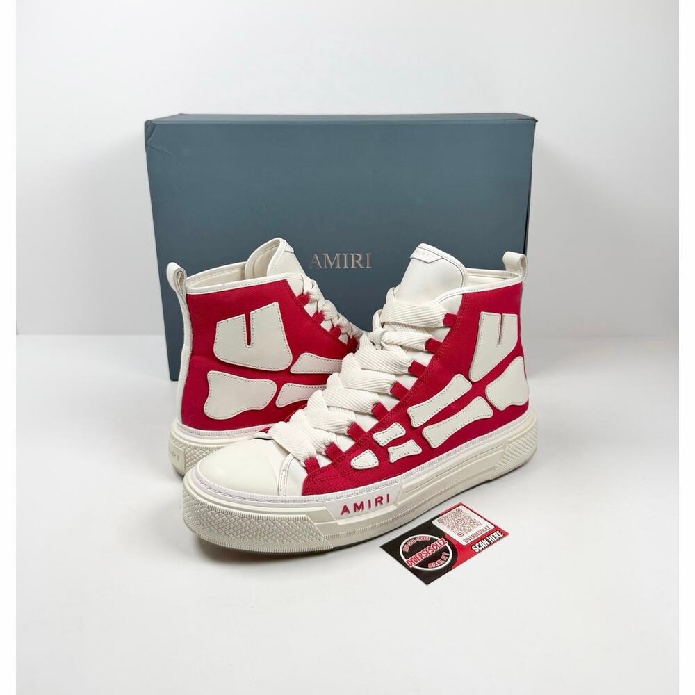 Size 47EU/14US - Amiri Skel Court High Top Red